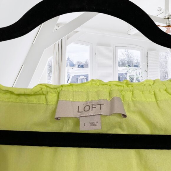 Ann Taylor LOFT Colorblock Cotton Top | 2-Toned | Lightweight & Polished Large - Picture 9 of 12